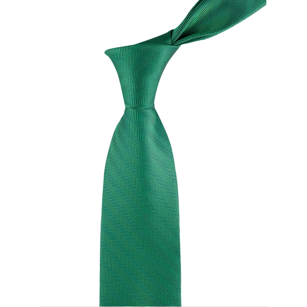 Tommy Hilfiger Men Marcus Solid Tie Hunter Green One Size - Picture 2 of 4